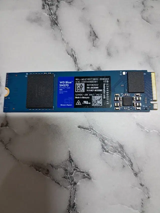 nvme m2 / 웨스턴디지탈 wd sn570 / 1000g .1테라