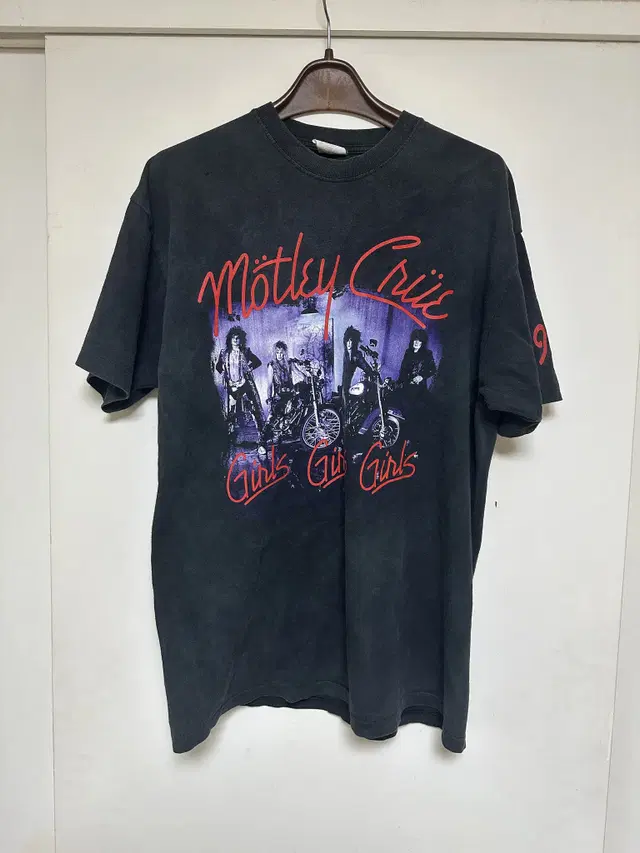 90s 빈티지 밴드티 머틀리 크루 motley crue 티셔츠 XL