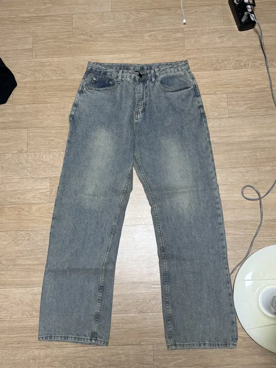 Tricot Biostone Wash Wide Denim Pants L (New)