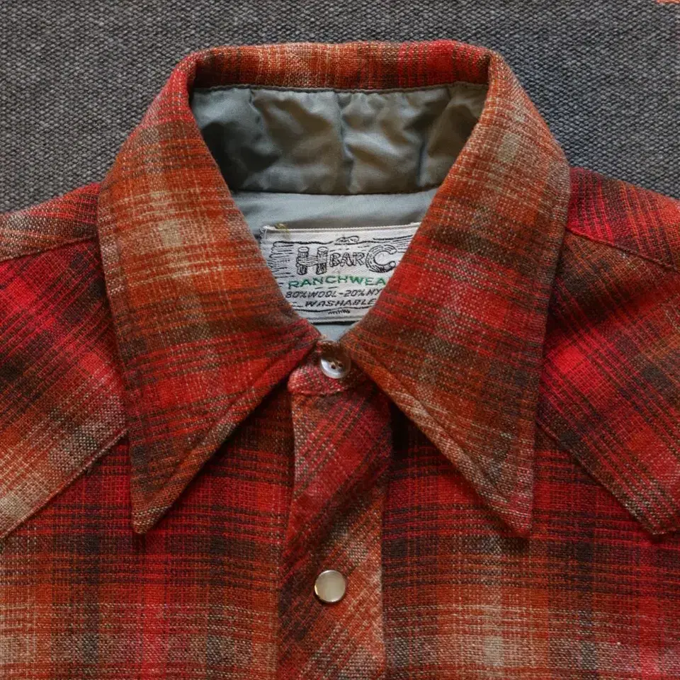 h bar c 70s wool flannel western shirts