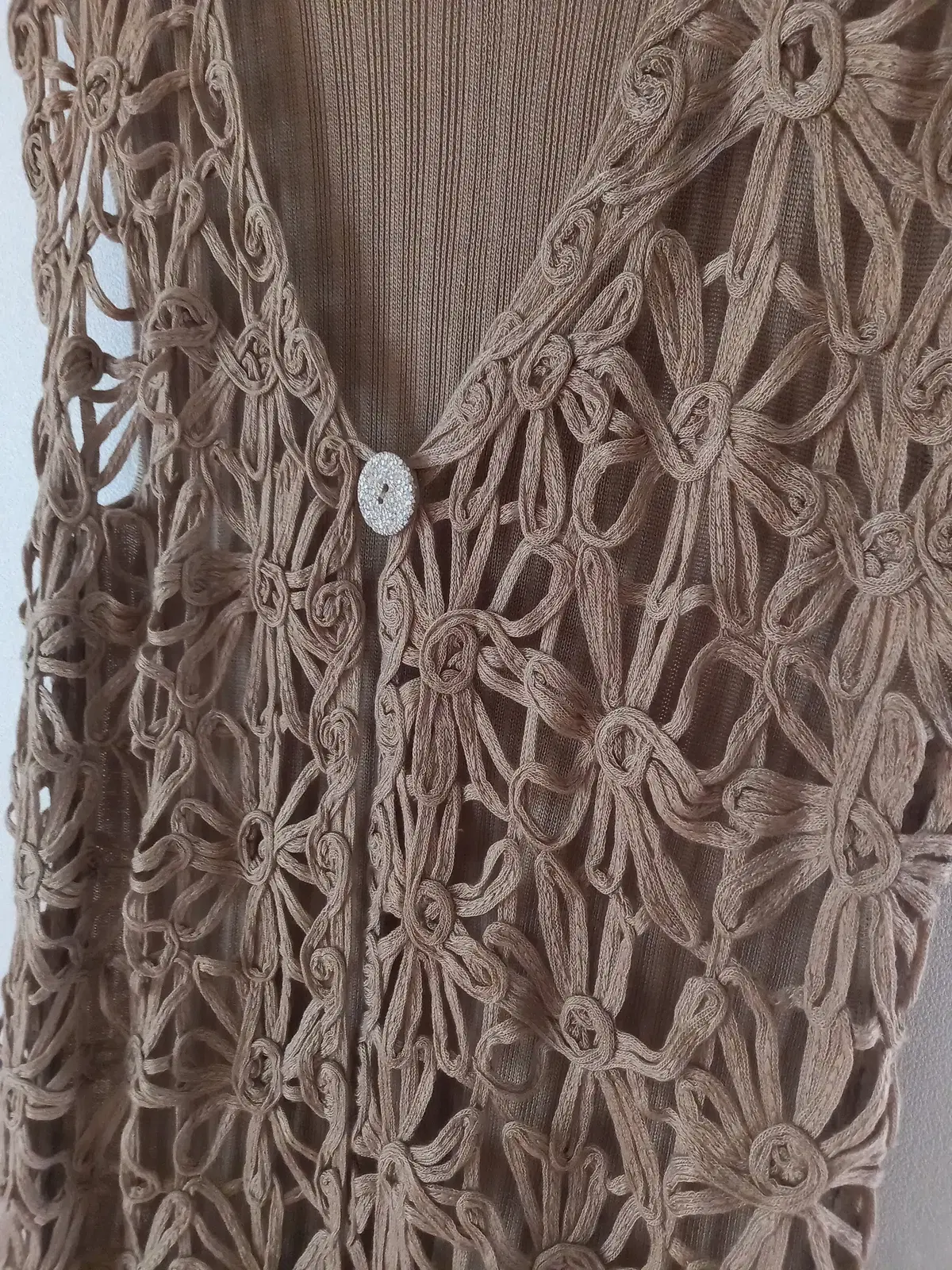 Vintage Antique Knitted Vest / Lace Vest