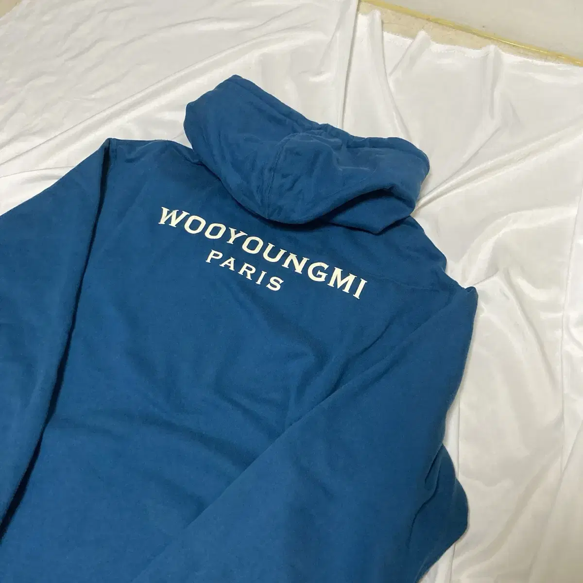 [Size 50] Wooyoungmi Baek Logo bloo Color Hoodie