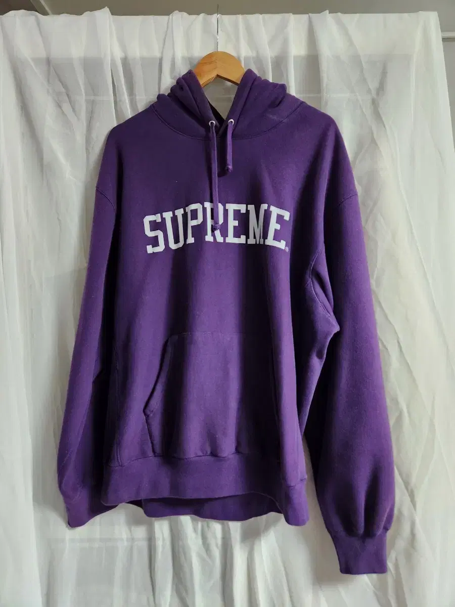 [XL] Supreme Varsity Hoodie Dark Purple