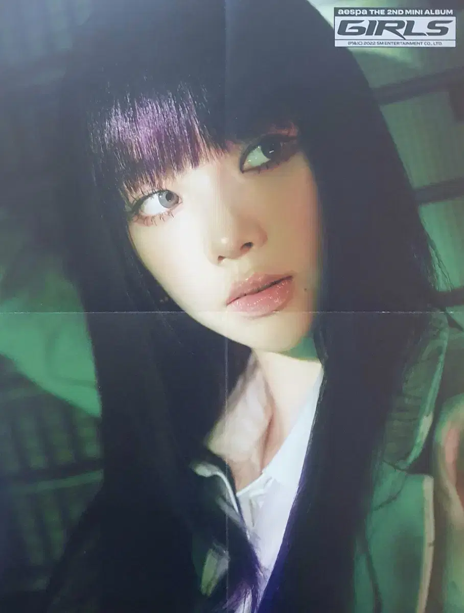 Aespa Girls album poster karina winter WTS (on the back page)