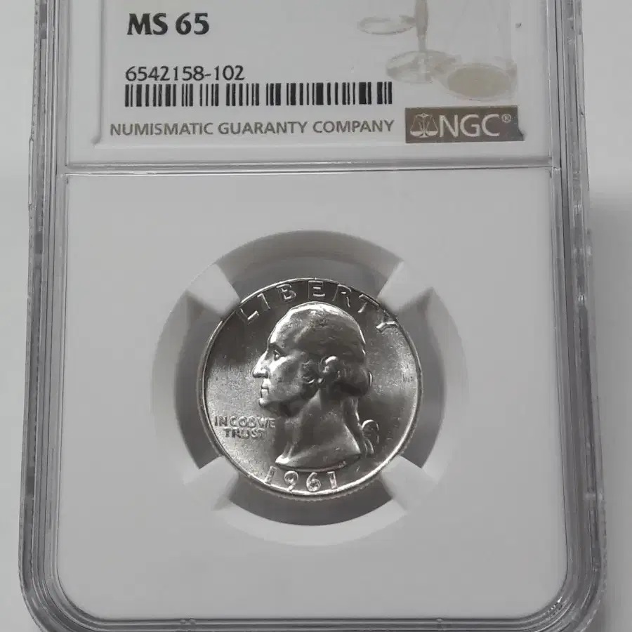 1960~1964년 미국 워싱턴 쿼터 달러 NGC MS65 은화 세트