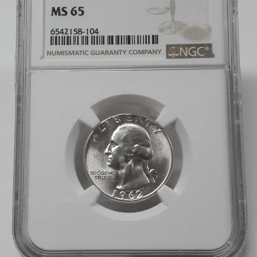 1960~1964년 미국 워싱턴 쿼터 달러 NGC MS65 은화 세트