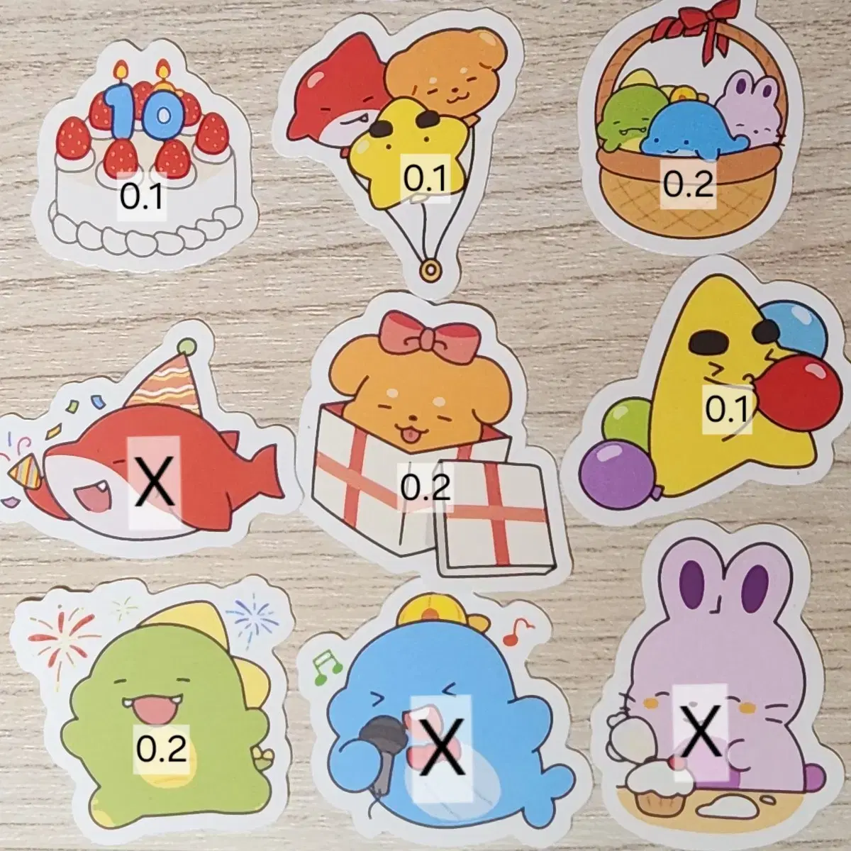 Sleepground pop up Sells minifigure stickers buncheol 