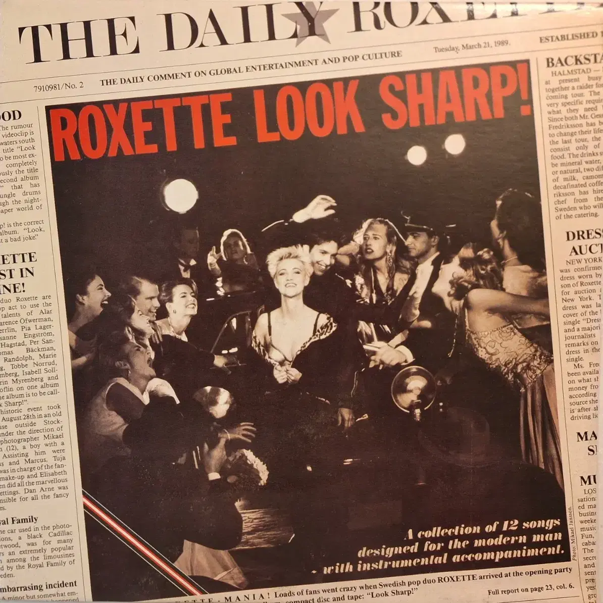 국내라이센스반/Roxette - Look Sharp LP