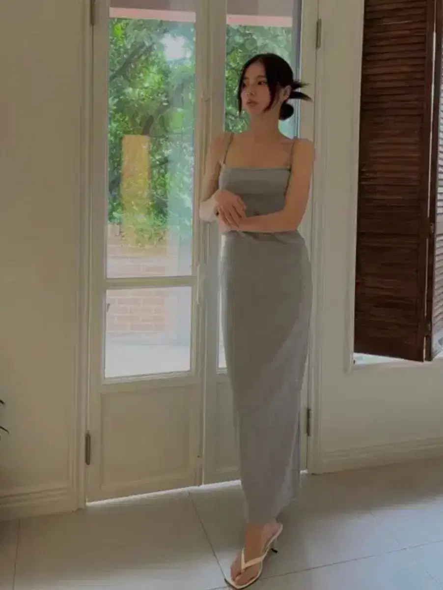 플리즈노팔로우 made angel maxi dress 검정색