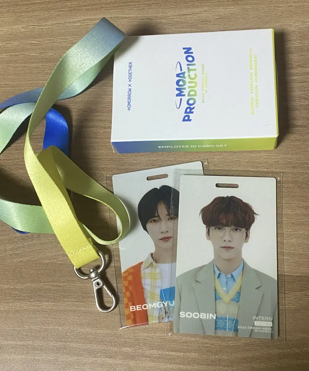 Tomorrow X Together txt Employee ID soobin Beomgyu