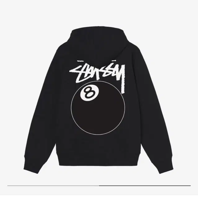 스투시 stussy 에잇볼 8볼 후드집업 블랙 m