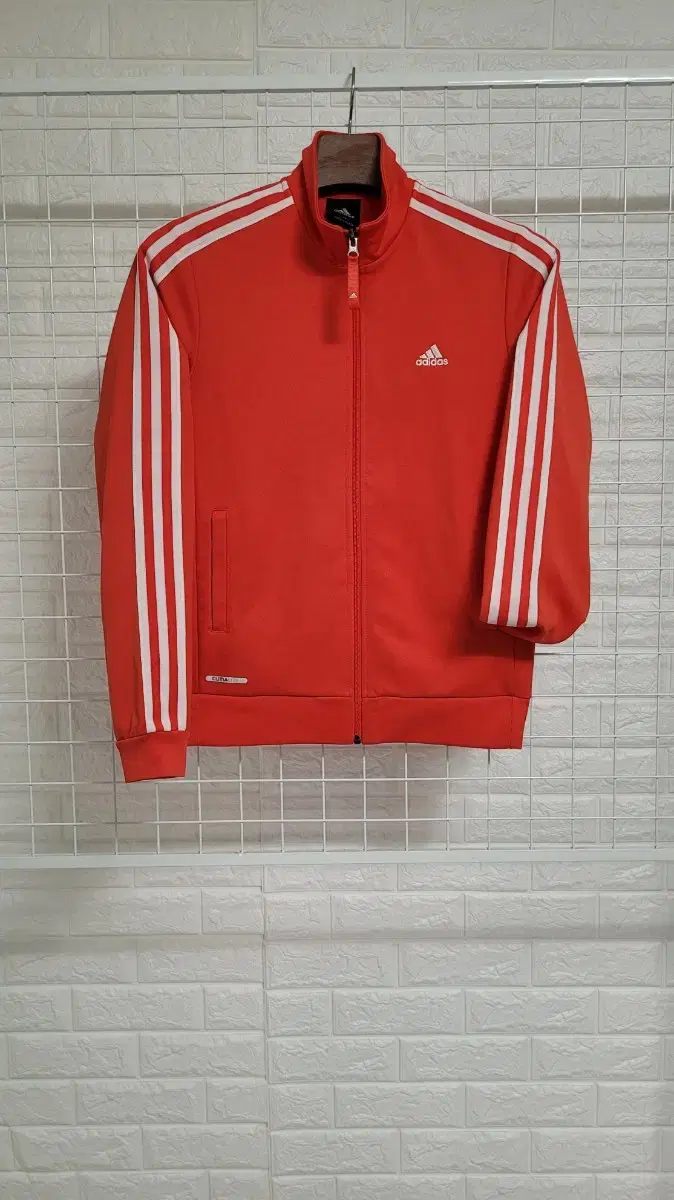 [M]AdidasVintage OrangeRedXWhiteTriangle Logo Track TopJersey Colorful!