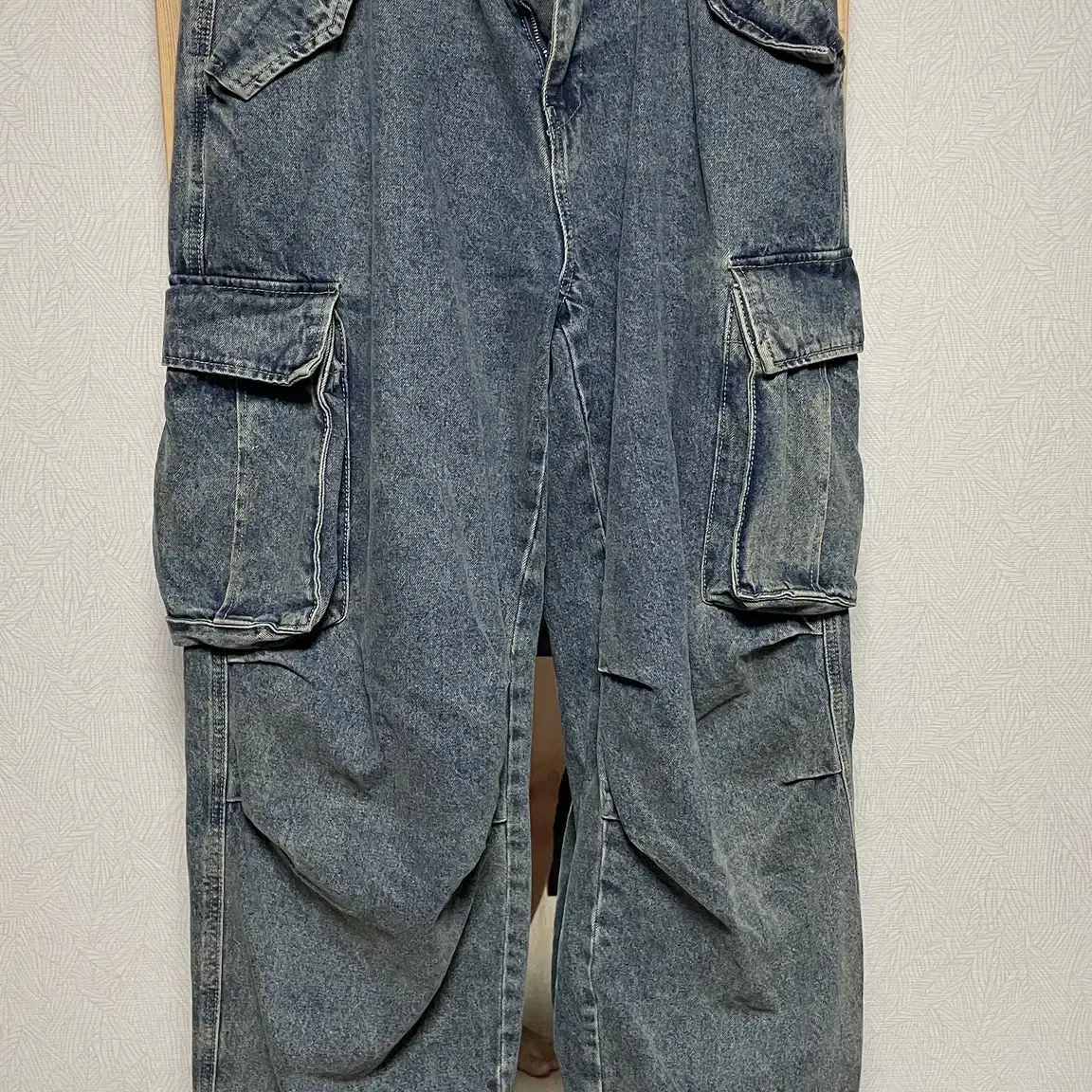 [빅유니온x깡스타일리스트] DENIM PLEATED CARGO PANTS