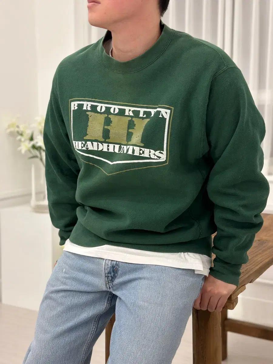 [XL] 90s Brooklyn Headhunters Green Top