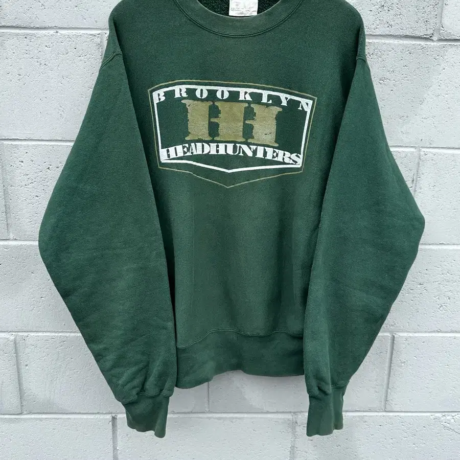 [XL] 90s Brooklyn Headhunters 그린 맨투맨