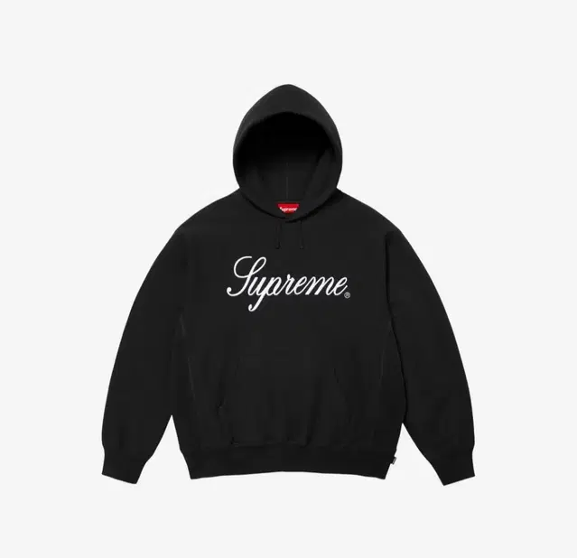 Supreme Embroidered Script Hooded Sweats