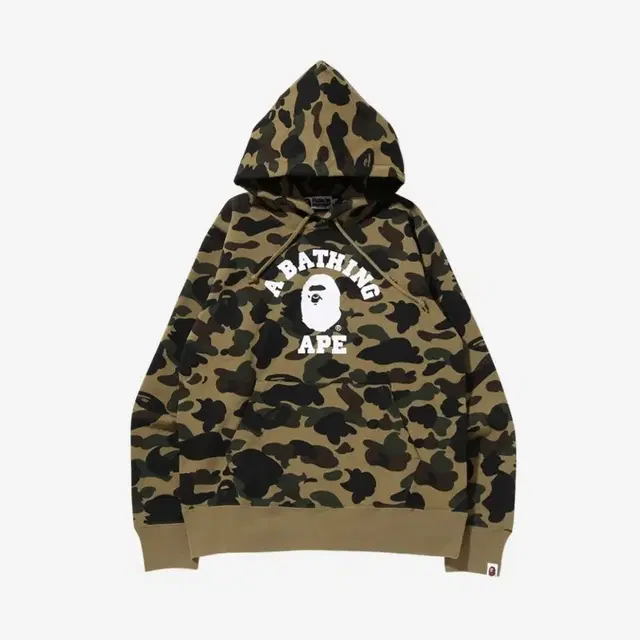 BAPE 1st Camo College Pullover Hoodie