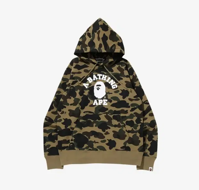 BAPE 1st Camo College Pullover Hoodie