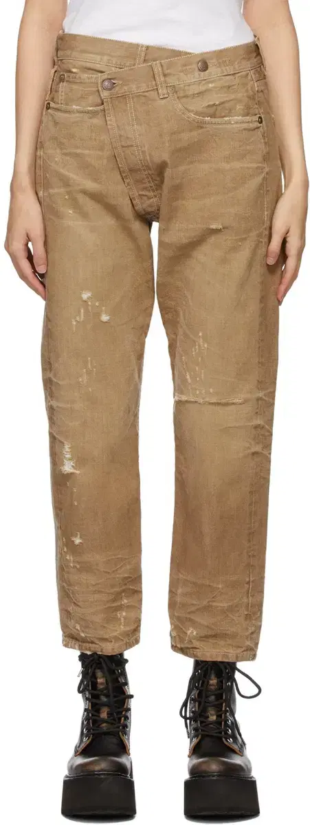 r13 crossover jeans khaln khaki