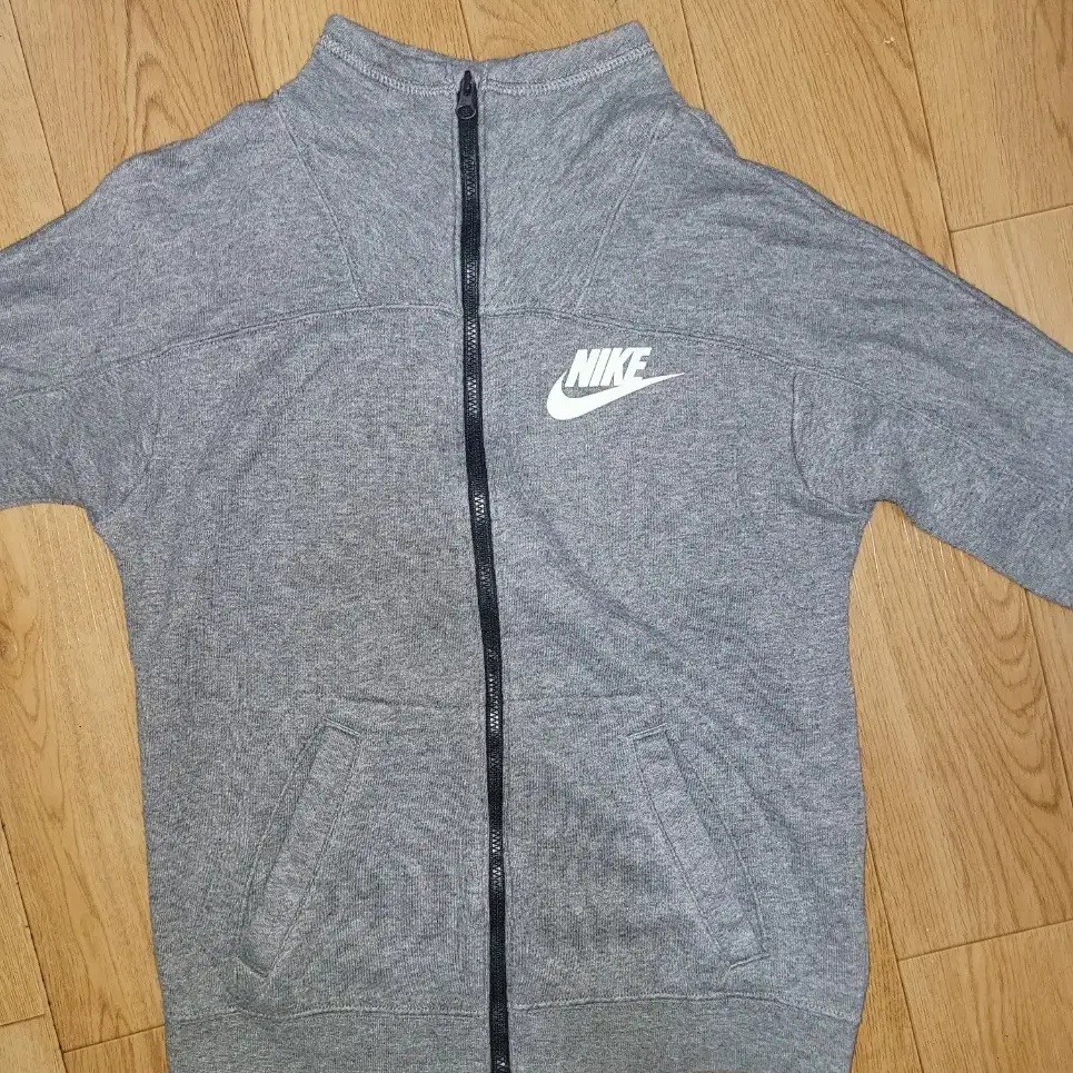 나이키 NIKE 멜란지 코튼 퍼넬넥 절개 집업자켓