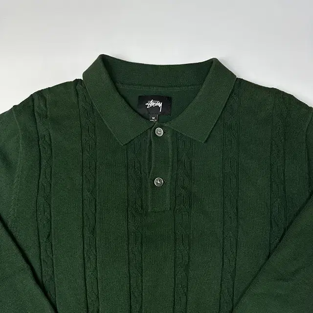 STUSSY Chain L/S Knit Polo 스투시 니트 폴로 셔츠