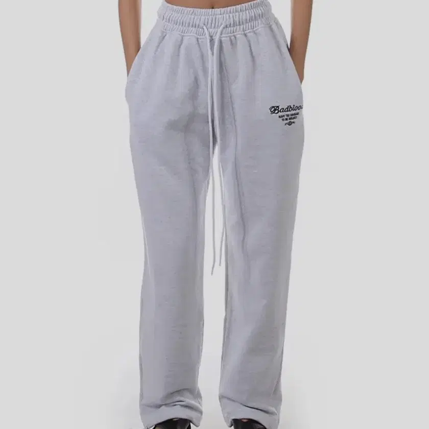Bad Blood Logo Two-Way Jogger Trouser Ash Gray XS #오도어 on
