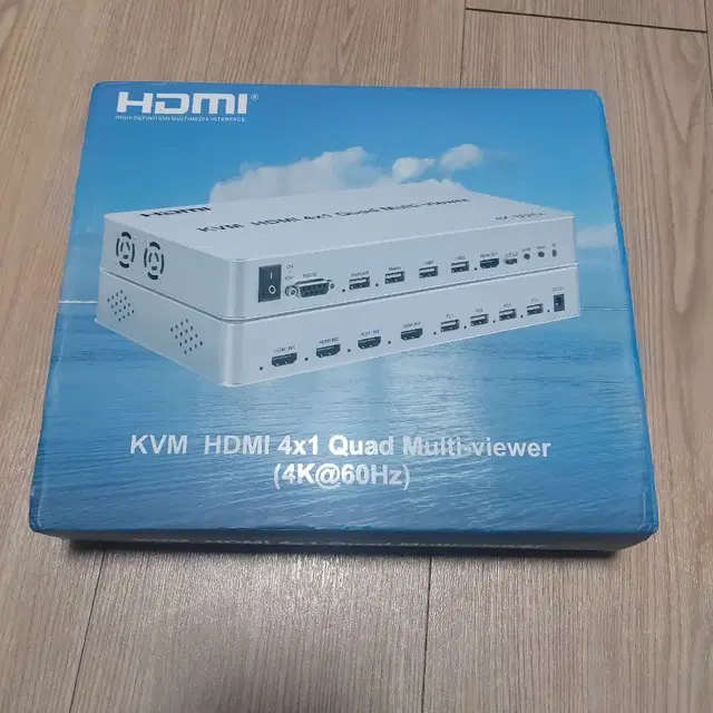 랜스타 Hdmi kvm 4k 4x1 kvm 멀티뷰어 팔아요