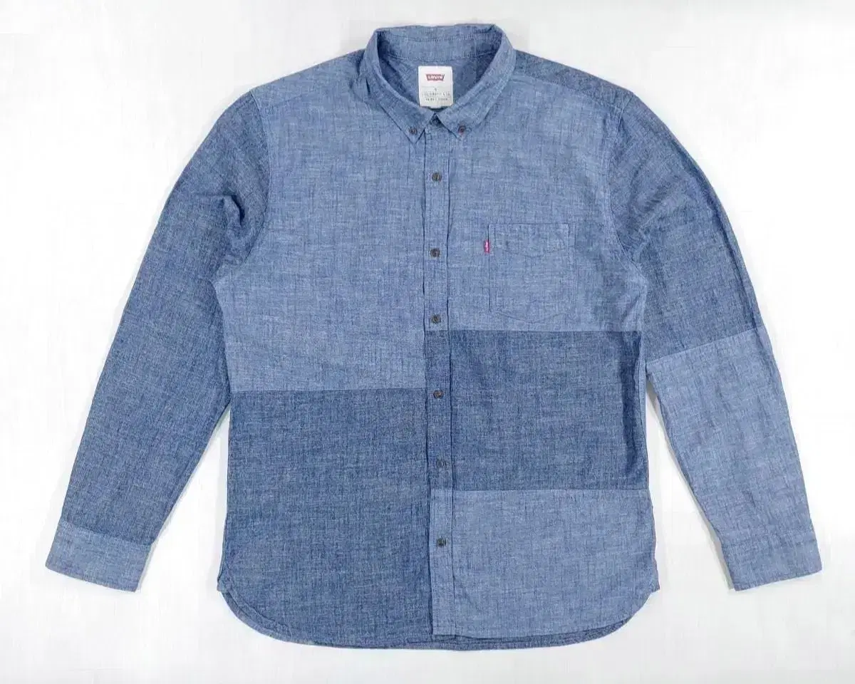 Levi's Patchwork Chambray Shirt XL