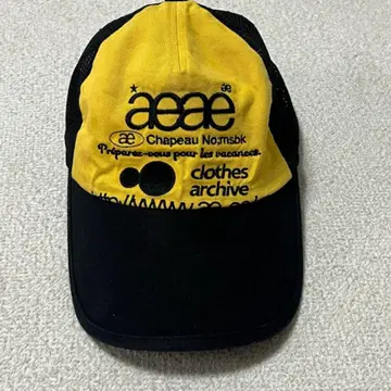 キャップ [AEAE]WEB LOGO MESH CAP [YELLOW/NAVY]WEB LOGO MESH CAP [YE aeae（エーイーエーイー）の「Web Logo Mesh Cap（キャップ