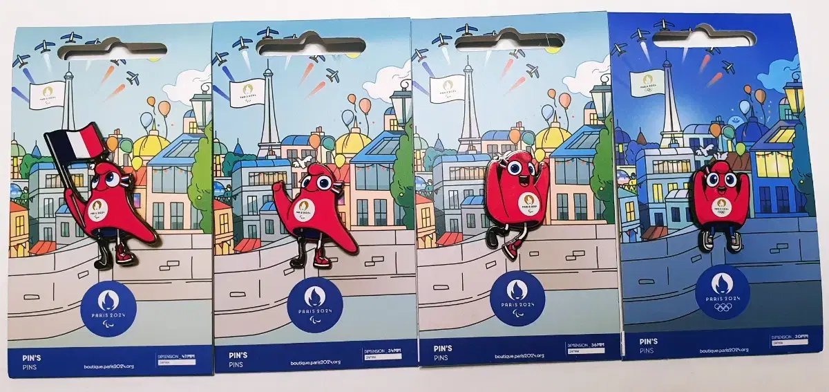 22 commemorative badges for the Paris 2024 Olympic Games