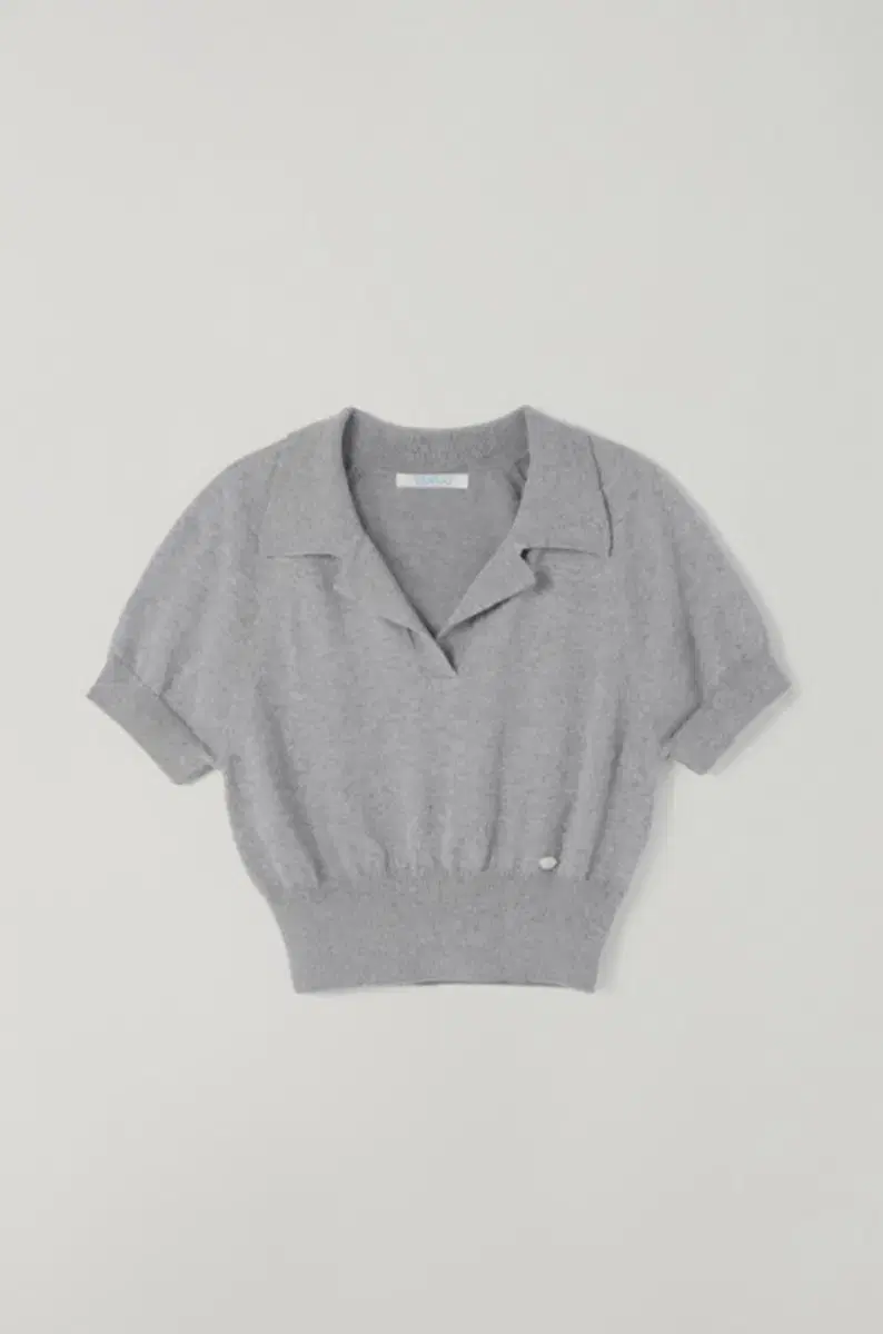 타낫 Crop collar knit top