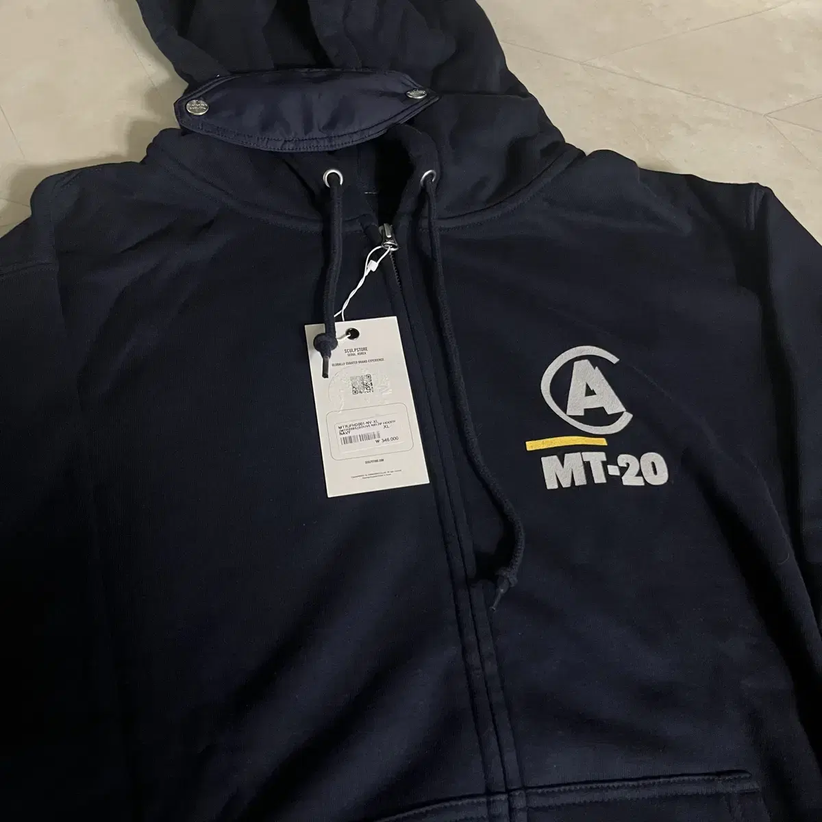 New (XL) Mountain Research Subnylon Logo Hoodie Zip Up Navy