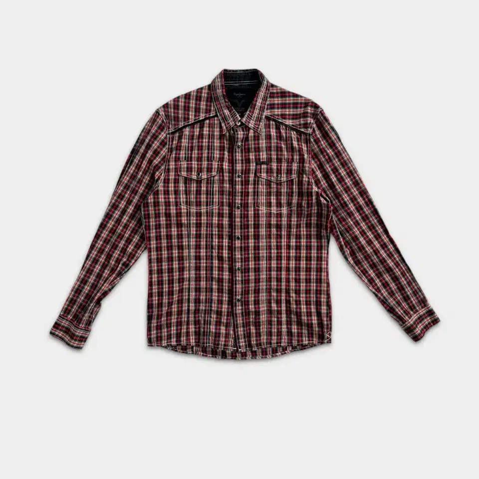 vintage pepe jeans red western shirt