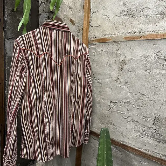 IKKA stripe western shirt