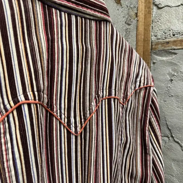 IKKA stripe western shirt