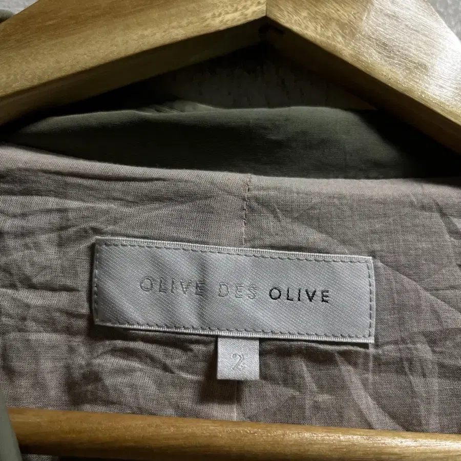 66 OLIVE DES OLIVE 루즈핏 더블 롱 트렌치코트 정품