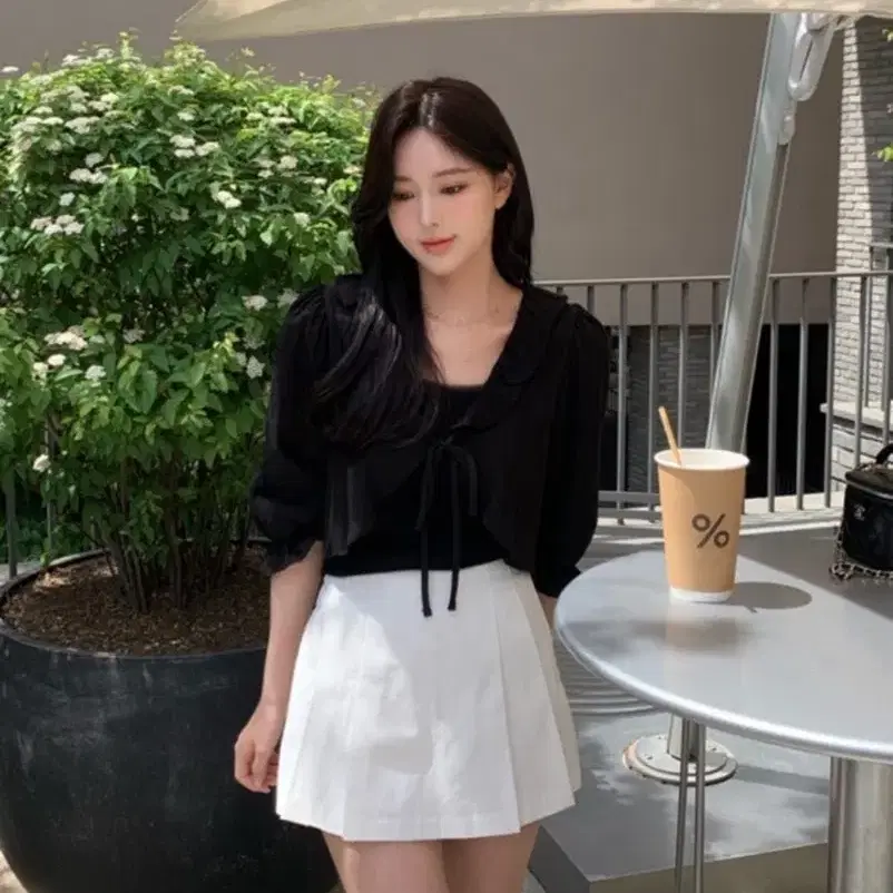 샵미네트 프린 블라우스 블랙 prin blouse