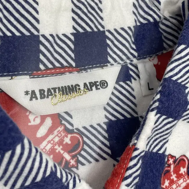 베이프 bape 패턴 반팔 셔츠