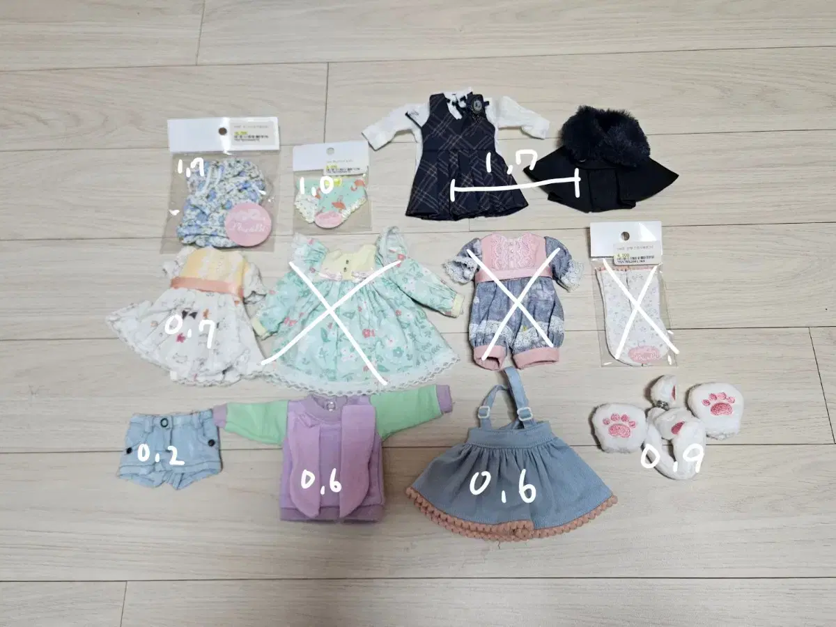 [Rush] Chikabi Migidol Kuguan doll sells clothes USD