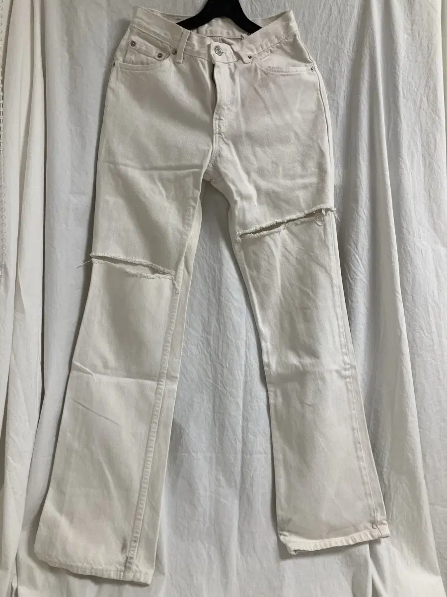 LEVIS 517 white denim vintage