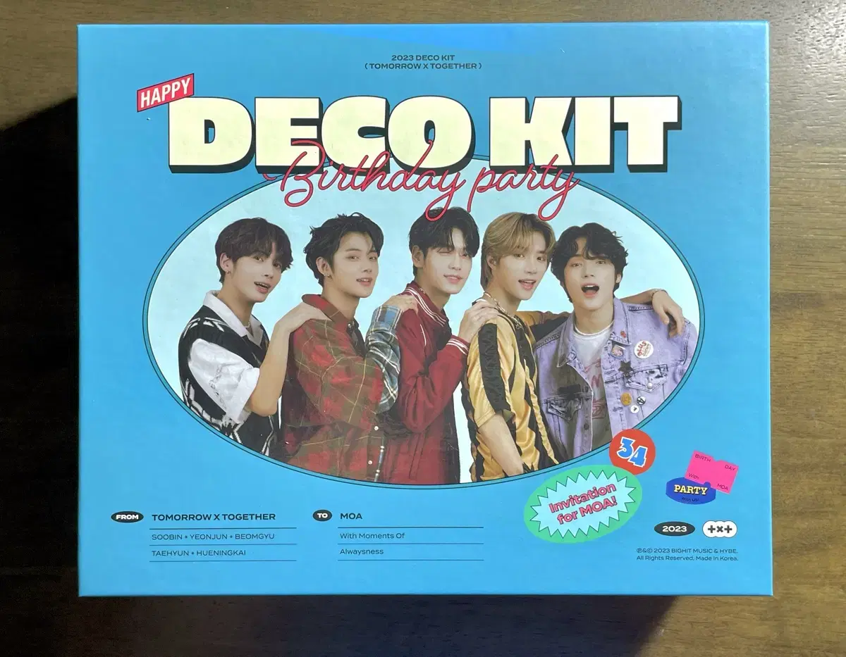 <탈덕처분/하자> txt 2023 데코키트 photocard 제외 풀구성