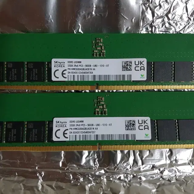 하이닉스 DDR5-5600 32GB x 2개 / a다이 언락 81n