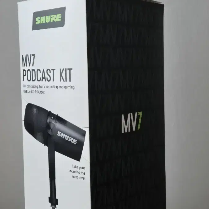 슈어MV7 podcast kit USB/XLR 하이브리드 다이나믹 마이크