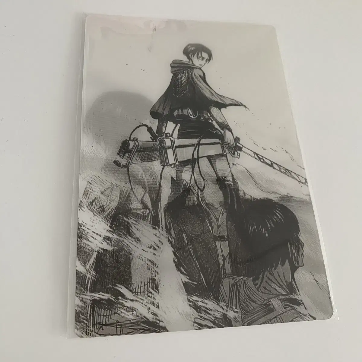 [Unsealed] Attack on Titan Levi's Exhibit Lanticular postcard jins