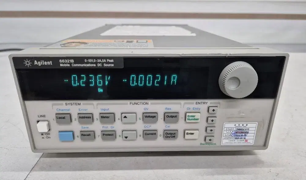 Agilent 66321B 15V 3A,5A DC Source