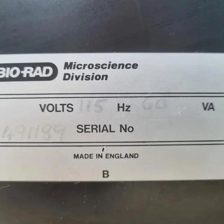 Bio-Rad Polaron Division 챔버 컨트롤러