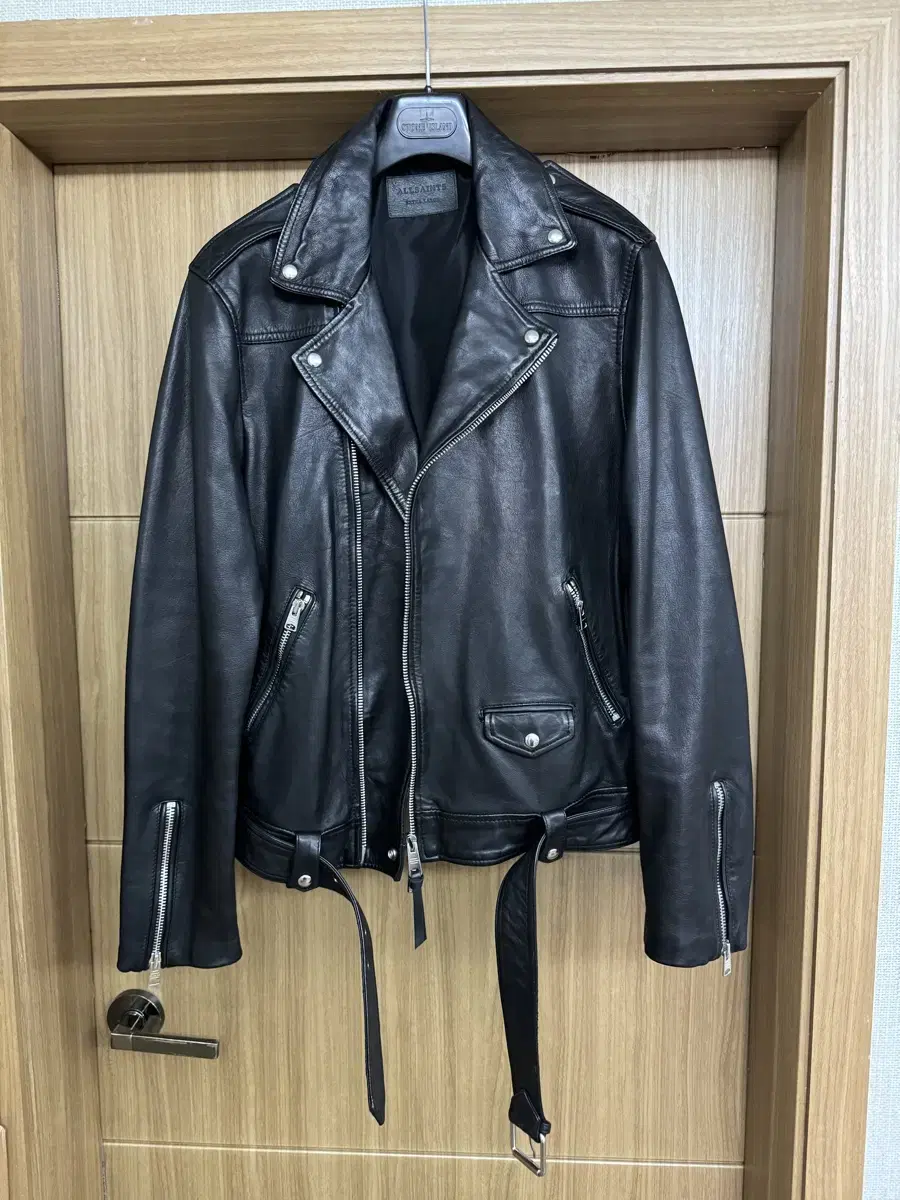 All Saints Biker Leather Jacket XL