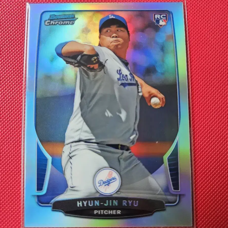 류현진 2013 Bowman Chrome RC 리플렉터 카드