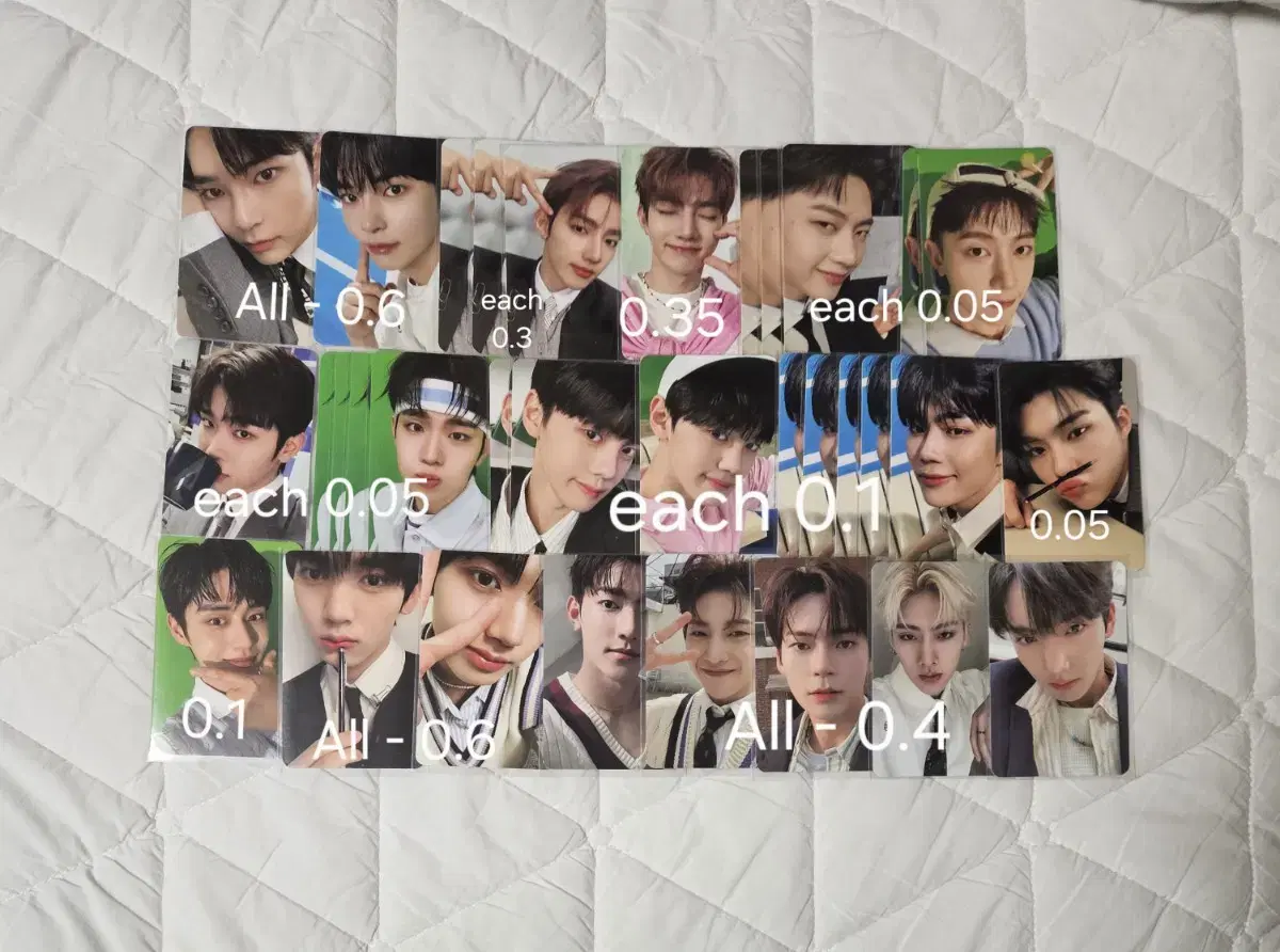 ZB1 Photo Card Individual/Bulk sell zhang hao hanbin yujin ricky jiung Kyubin