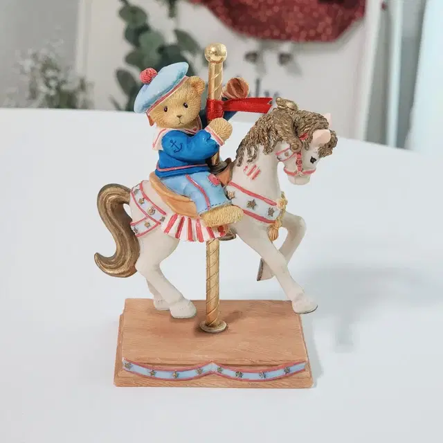 Cherished teddies 체리쉬드 테디즈 회전목마 / 빈티지피겨린